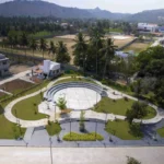 windchimes aerial view