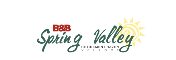 B&B Spring Valley Retirement Haven Vellore logo with a sun graphic.